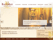 Tablet Screenshot of barfuesser-brauhaus.de